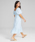 ფოტო #6 პროდუქტის Women's Printed Puff-Sleeve Midi Dress, XXS-4X