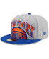 ფოტო #1 პროდუქტის Men's Gray, Blue New York Knicks Tip-Off Two-Tone 59FIFTY Fitted Hat