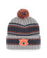 Фото #1 товара Men's Gray Auburn Tigers Rexford Cuffed Knit Hat with Pom