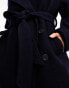 Фото #3 товара & Other Stories belted wool coat in navy