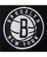 Фото #3 товара Men's Black, White Brooklyn Nets Big and Tall Contrast Stitch Knit Shorts