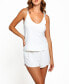 ფოტო #1 პროდუქტის Women's Oriana Cozy Camisole and Short Set, 2 Piece