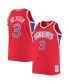 ფოტო #2 პროდუქტის Men's Allen Iverson Red Philadelphia 76ers Big and Tall Hardwood Classics Swingman Player Jersey