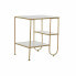 Side table DKD Home Decor Golden Metal MDF White (50 x 40 x 55,5 cm)