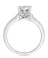 ფოტო #2 პროდუქტის Diamond Cluster Engagement Ring (1 ct. t.w.) in 14k White or Yellow Gold