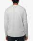 Фото #2 товара Men's Soft Stretch Henley Neck Long Sleeve T-shirt