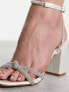 Фото #3 товара Be Mine Abina embellished sandals in ivory satin