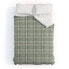 Full/Queen Little Arrow Design Co Fall Plaid Duvet Cover Set Sage Green - Deny