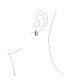 ფოტო #6 პროდუქტის Round Solitaire Cubic Zirconia AAA CZ S-Style Wave Kpop Huggie Hoop Earrings For Women .925 Sterling Silver More Colors