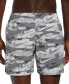 Men's Flock Logo-Print 5" Swim Trunks