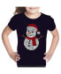 Фото #1 товара Christmas Snowman - Girl's Child Word Art T-Shirt