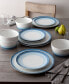 Colorscapes Desert Layers 12 Piece Coupe Dinnerware Set