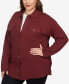 Plus Size Solid Shacket Sweater