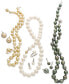 Tahitian Multi-Color Pearl (9-11mm) Strand Necklace in 14k White Gold