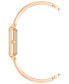 Фото #2 товара Часы Anne Klein Rose Gold Tone Solid Bangle 22X27mm