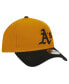 ფოტო #1 პროდუქტის Men's Gold/Black Oakland Athletics Rustic A-Frame 9FORTY Adjustable Hat