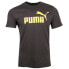 Фото #1 товара Puma Tropics No. 1 Crew Neck Short Sleeve T-Shirt Mens Black Casual Tops 6745070