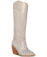 Фото #1 товара Arizona-R Rhinestone Embellished Knee High Cowboy Boots