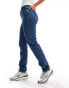 Фото #4 товара Calvin Klein Jeans authentic straight jeans in mid wash