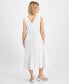 Фото #5 товара Petite Drawstring-Waist Sleeveless Midi Dress, Created for Macy's
