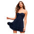 Фото #1 товара SUPERDRY 50´S Embroidered Bandeau Sleeveless Short Dress