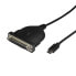 Фото #4 товара StarTech.com USB-C to Parallel Printer Cable - 1.83 m - USB C - DB25 - Male/Female - Black - 1830 mm