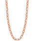 ფოტო #1 პროდუქტის EFFY® Men's Link 22" Chain Necklace in 14k Rose Gold-Plated Sterling Silver