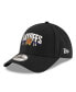 Фото #1 товара Men's Black Phoenix Suns 2022 NBA Playoffs Arch 9FORTY Adjustable Hat