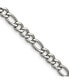 Chisel stainless Steel Polished 5.3mm Figaro Chain Necklace