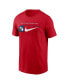 Men's Red Cleveland Guardians Team Swoosh Lockup T-Shirt