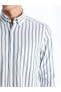 Фото #2 товара Рубашка мужская LC WAIKIKI Classic Regular Fit с длинным рукавом в полоску
