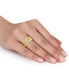 Кольцо Macy's Yellow Sapphire & Diamond Eternity Bond. Yellow Sapphire, 7 - фото #2