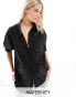 Cotton On Maternity dad shirt in black