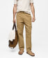 ფოტო #1 პროდუქტის Men's Cotton-Linen Cargo Pants