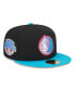 Фото #4 товара Men's Black, Turquoise Dallas Mavericks Arcade Scheme 59FIFTY Fitted Hat