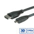 Фото #4 товара ROLINE HDMI High Speed Cable + Ethernet - A - D - M/M 2 m - 2 m - HDMI Type A (Standard) - HDMI Type A (Standard) - Audio Return Channel (ARC) - Black