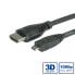 ROLINE HDMI High Speed Cable + Ethernet - A - D - M/M 2 m - 2 m - HDMI Type A (Standard) - HDMI Type A (Standard) - Audio Return Channel (ARC) - Black - фото #4