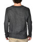 Фото #2 товара Men's Yarn-Dyed Ribbed Long Sleeve Henley Shirt