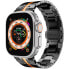 Фото #1 товара Ремешок для часов 4wrist Iron Man для Apple Watch 42/44/45/49 мм - Черно-оранжевый