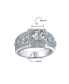 Фото #3 товара Кольцо Bling Jewelry Square Cut Halo Promise