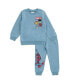 ფოტო #1 პროდუქტის Avengers Fleece Sweatshirt and Pants Outfit Set Toddler to Little Kid Sizes (2T - 7-8)