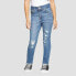 Фото #1 товара Levi's Girls' High-Rise Distressed Super Skinny Jeans - Medium Wash 5