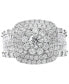 ფოტო #3 პროდუქტის EFFY® Diamond Halo Cluster Ring (2-1/5 ct. t.w.) in 14k White Gold