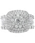 Фото #3 товара EFFY® Diamond Halo Cluster Ring (2-1/5 ct. t.w.) in 14k White Gold