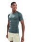 Nike Training Pro tight short sleeve top in green