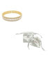 ფოტო #2 პროდუქტის 14K Gold-Tone Plated Baguette Crystal Stretch Cuff