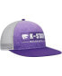 Фото #1 товара Men's Purple, Gray Kansas State Wildcats Snapback Hat