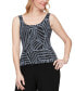 ფოტო #3 პროდუქტის Petite Ponte Glitter Jacket & Scoop-Neck Tank Top