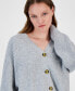 ფოტო #3 პროდუქტის Juniors' V-Neck Cropped Cardigan