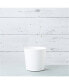 Full Depth Cylinder Pot, White, 10 Inch